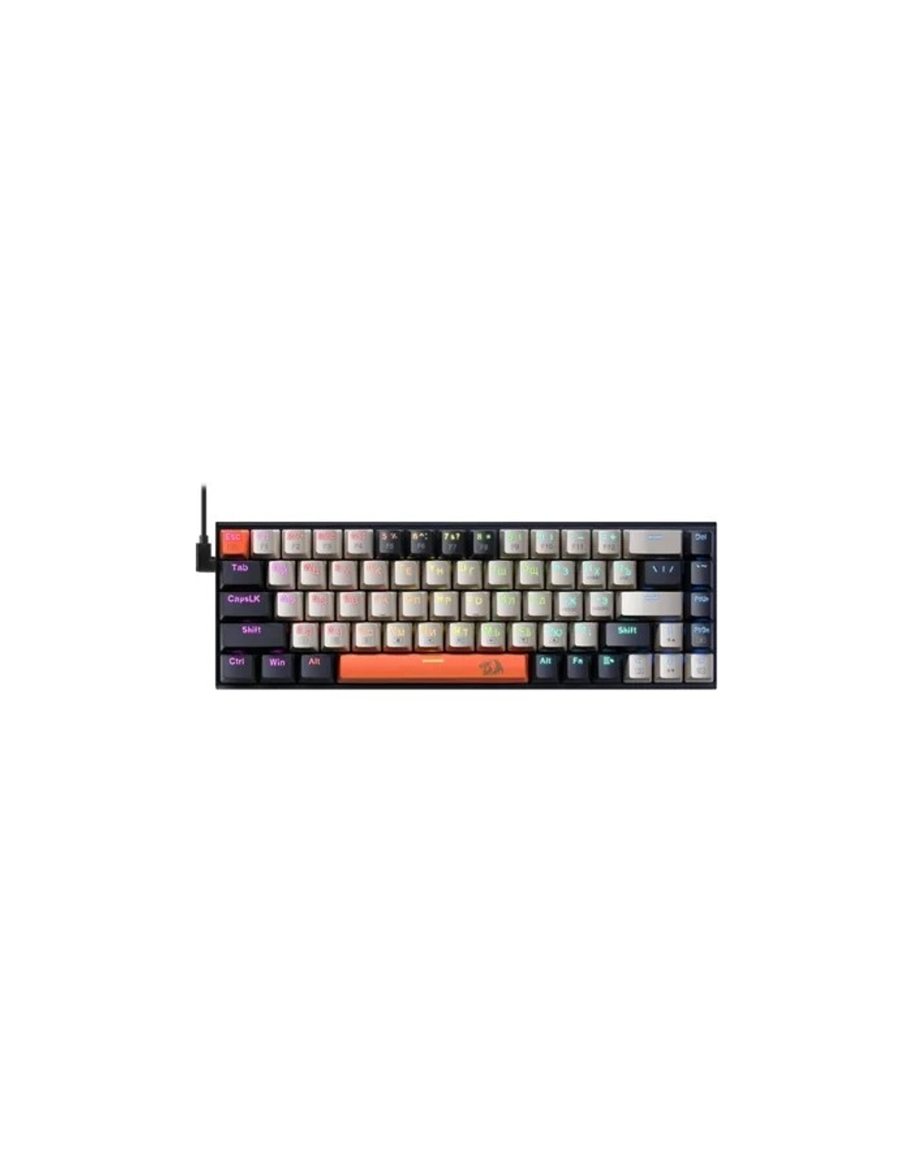 Redragon Механическая клавиатура Ryze Проводная,RGB, красные свичи [71342]