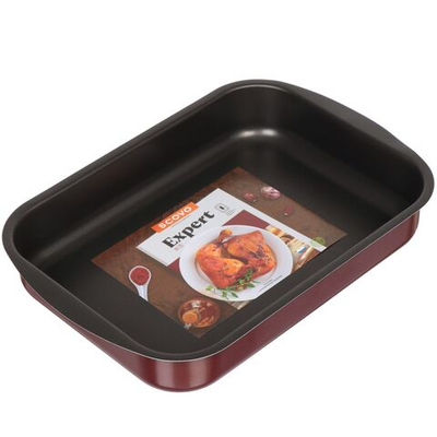 Форма для выпечки алюминий, 27х39.5х6.5 см, антиприг, прямоуг, Scovo, Expert, СЭ-049