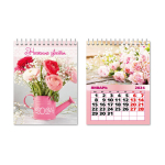 Календарь домик- вертикальный 2024"Нежные цветы» 10*14 см