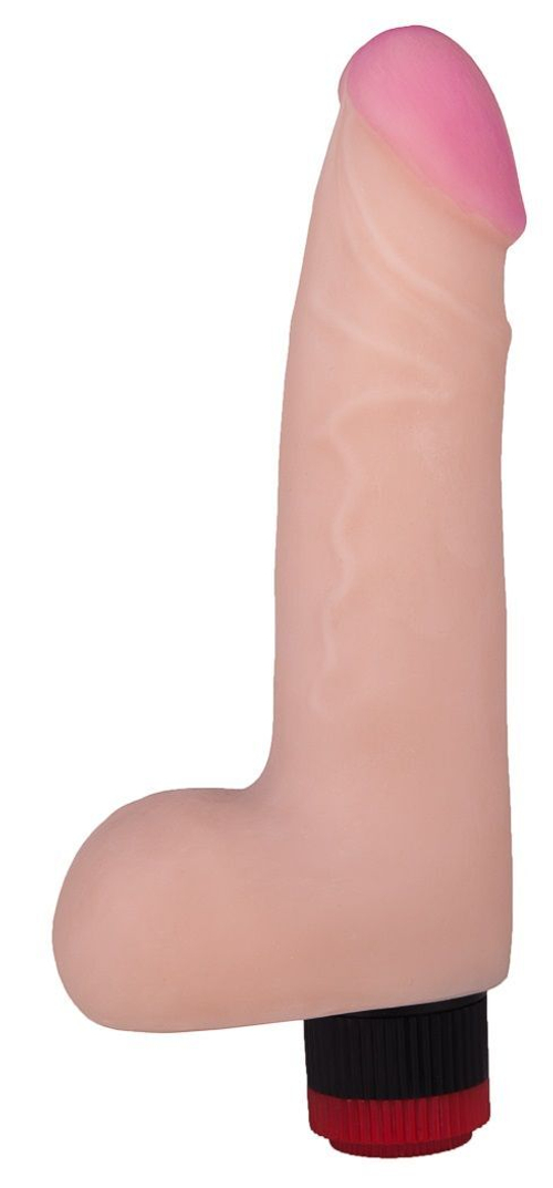 Реалистичный вибратор из материала неоскин - 22,7 см.