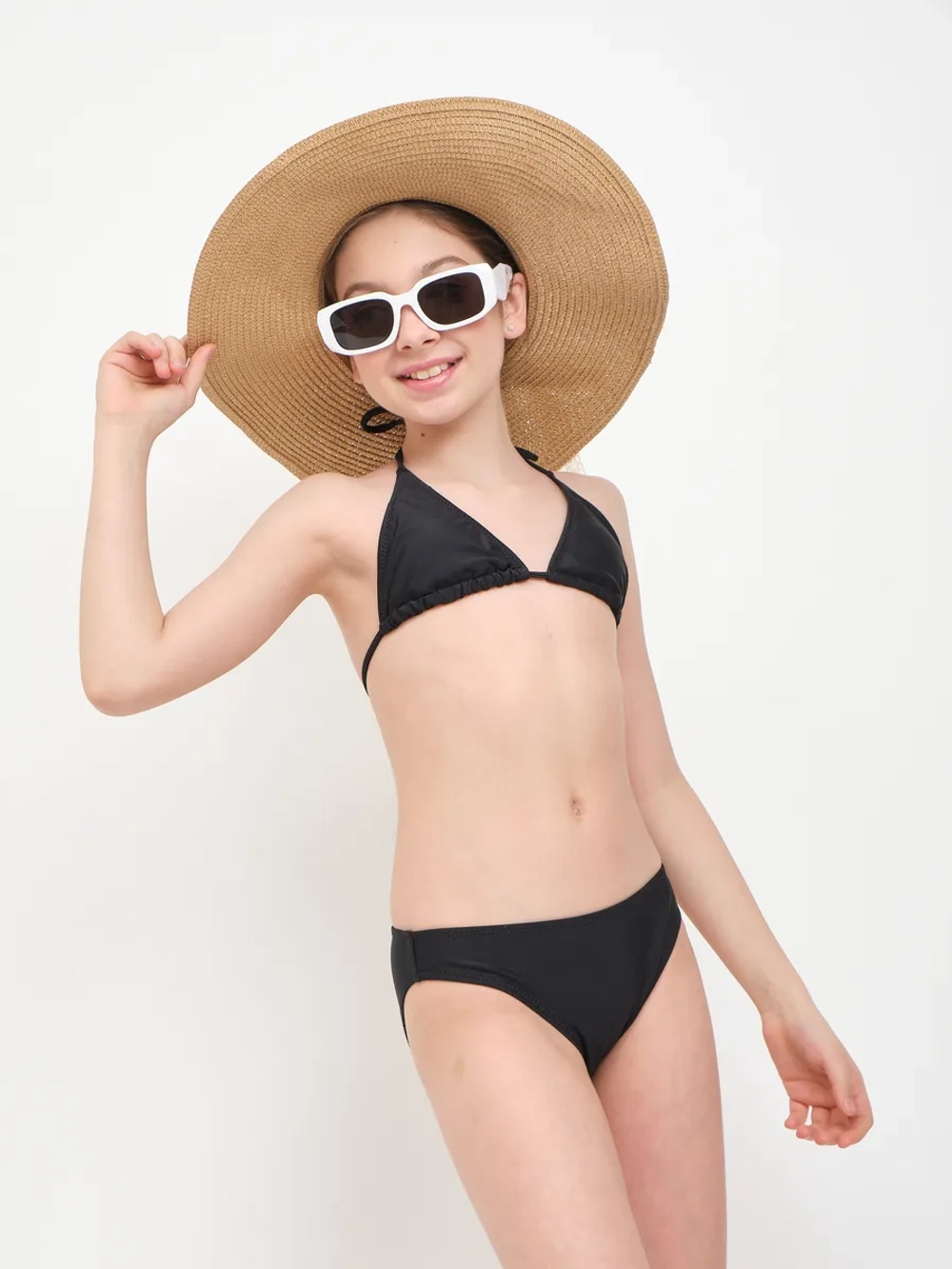 купальник раздельный 3 в 1 кроп топ парео