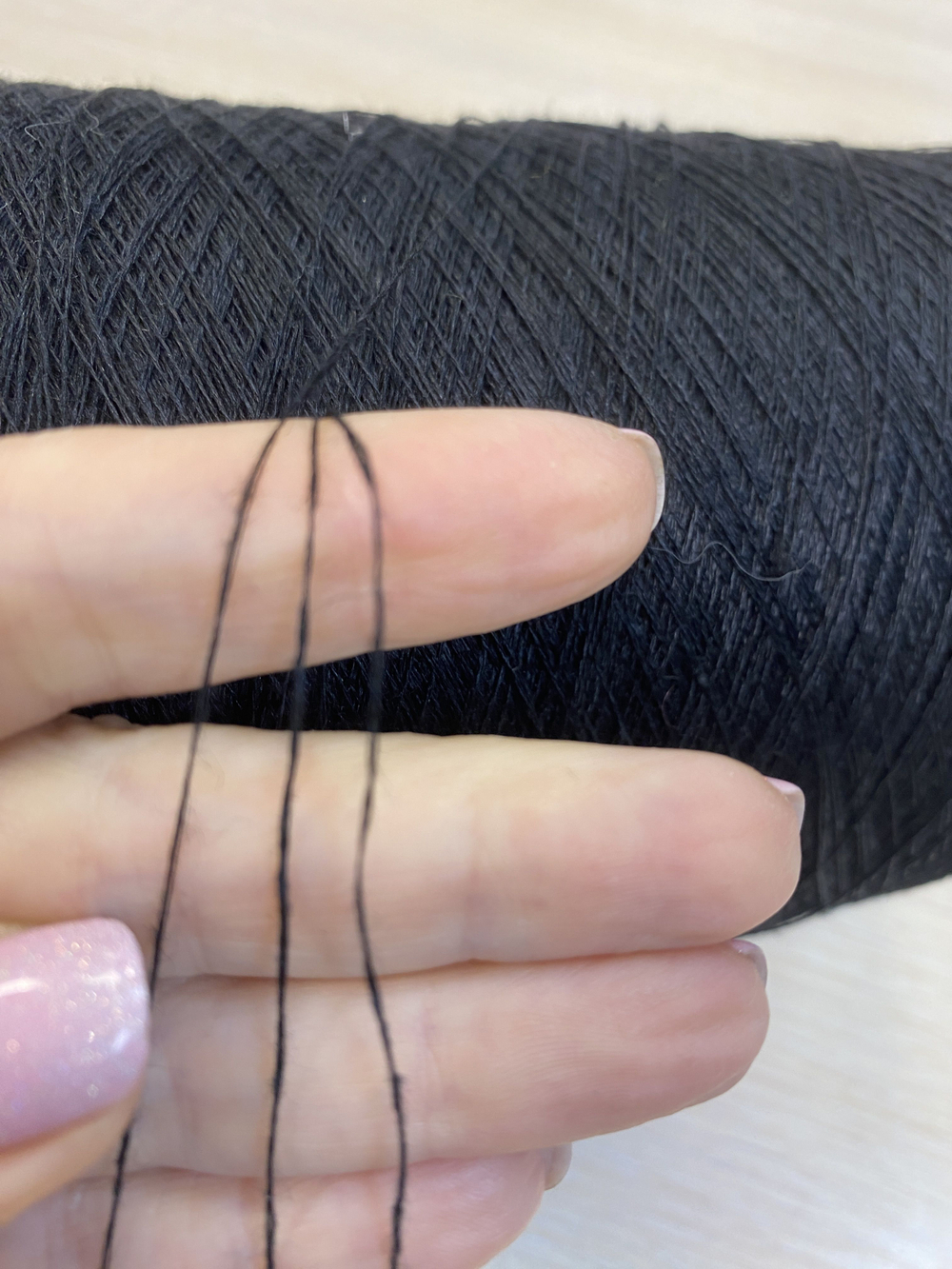 Пряжа на бобине (Италия) 100% лен 100г - 1300м 235г