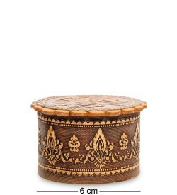 Народные промыслы BST-134/ 3 Шкатулка «Цветы» (береста)