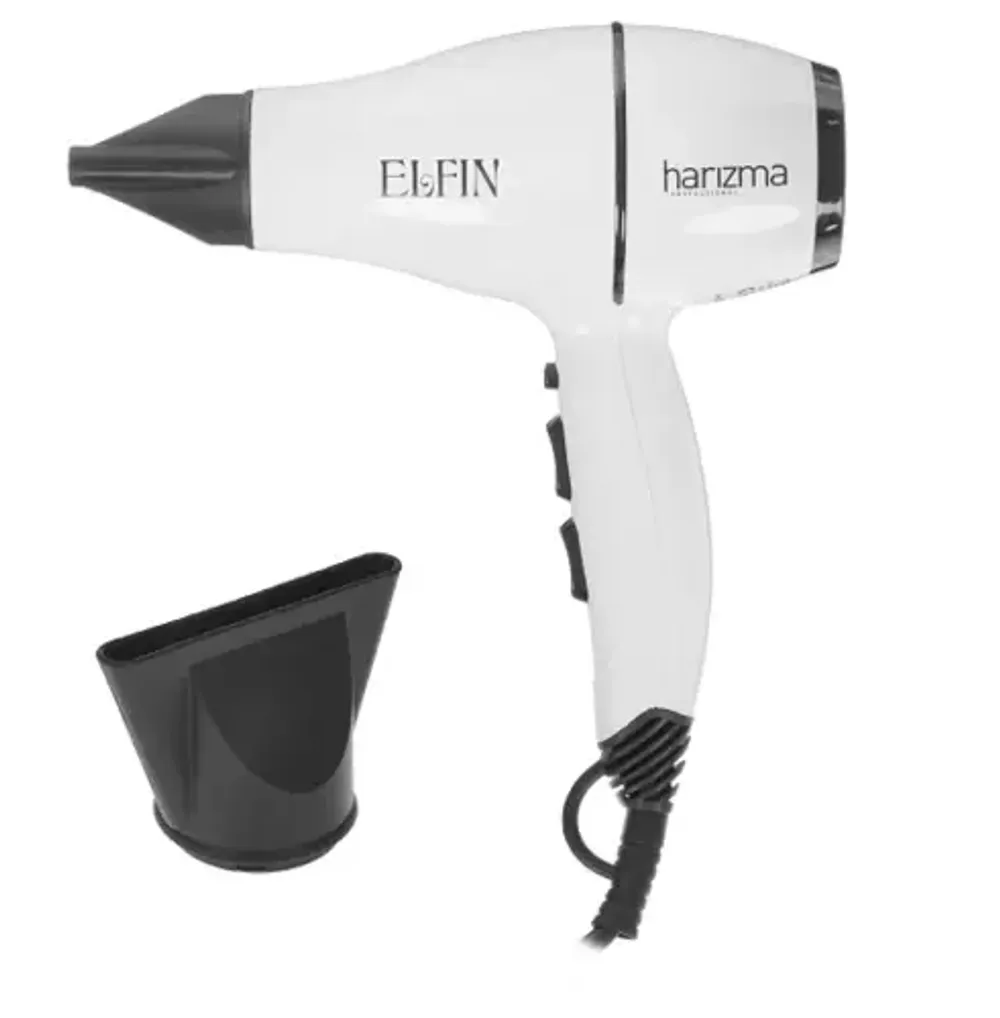 Фен Harizma Elfin, 1900 Вт, белый (h10221-06)