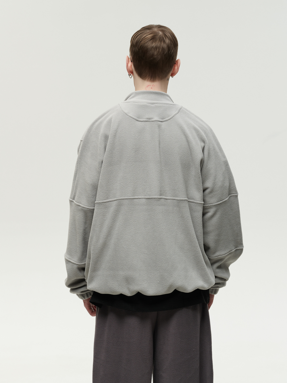 Zip-Up Sweatshirt Grey