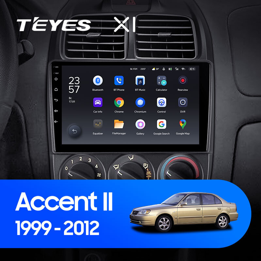 Teyes X1 9" для Hyundai Accent II 1999-2012