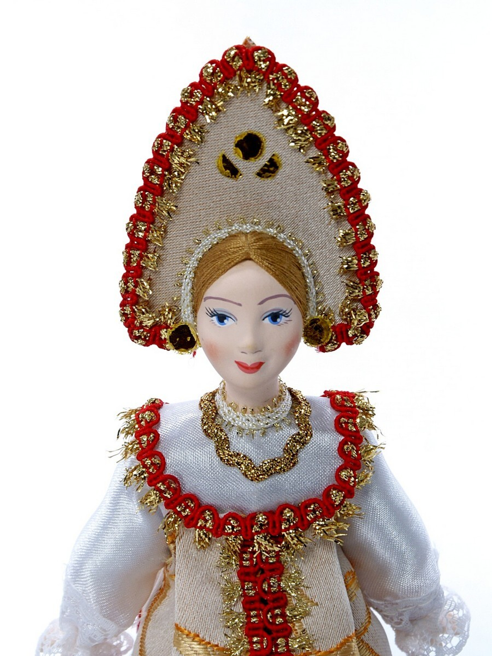 Кукла коллекционная в русском девичьем костюме