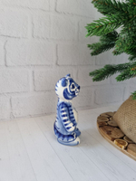 Тигрёнок фигурка гжель