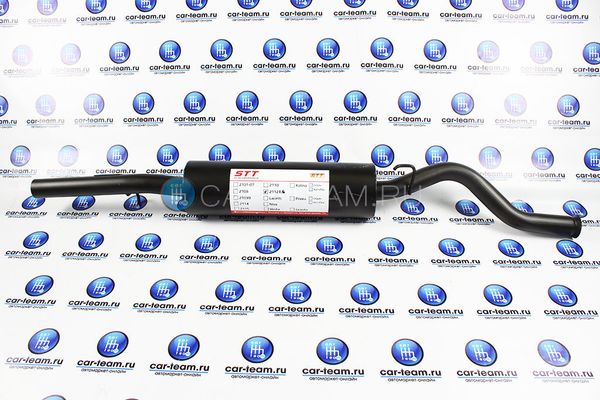 Глушитель "STT" на ВАЗ 2112 с креплениями с/о (до 2007г.в.), без насадки