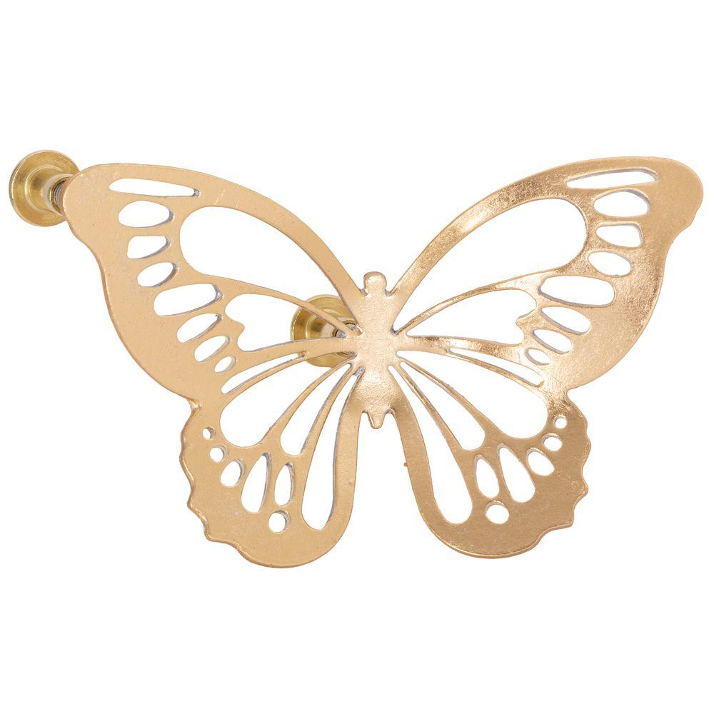 Ручка мебельная Бабочки 130 Айвори