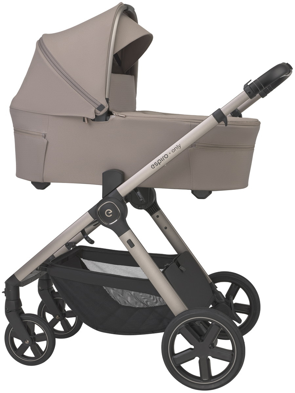 Детская коляска 3 в 1 Espiro Only 2026 и автокресло Pi Beige 529 sahara beige