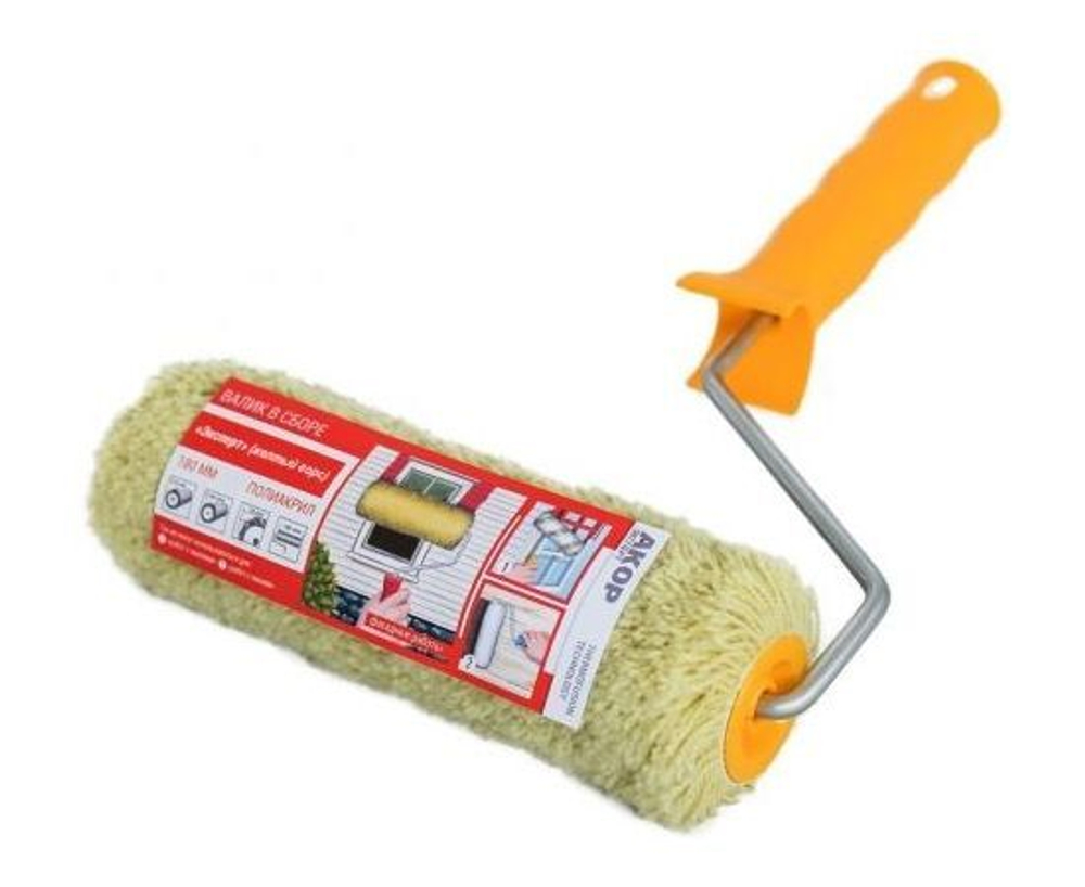 Валик для краски стен Инструмент малярный Набор для ремонта ЭКСПЕРТ Ролл полиакрил 240 мм с ручкой АРТ 75335624