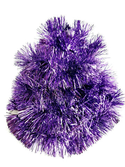 Мишура 6 слоёв 9х200см, матовый фиолетовый, SYDC23-183