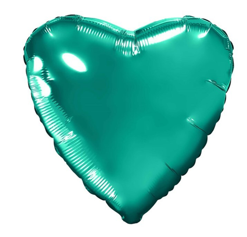 Шар сердце Бирюзовый