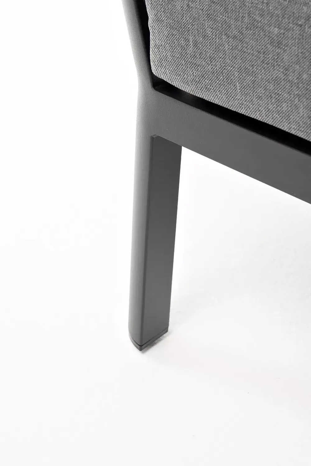 "Париж" модуль диванный алюминиевый угловой, цвет серый