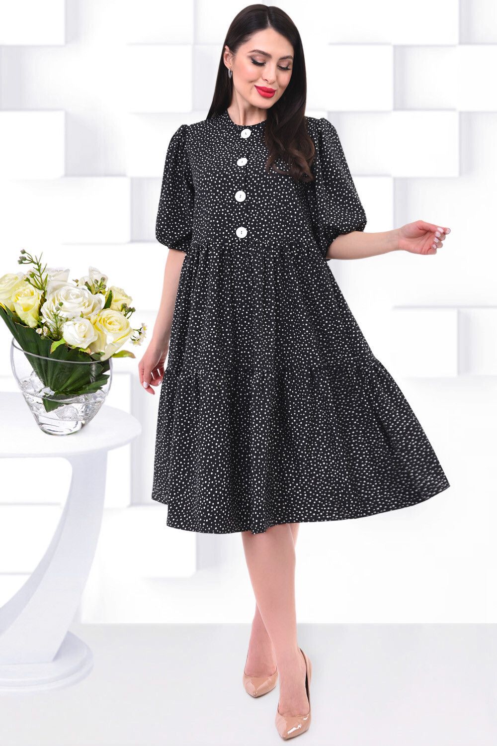 Платье Шантили (блэк) Brividi (Акция)