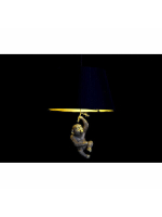 Потолочный светильник DKD Home Decor 35,5 x 35,5 x 51 cm Позолоченный Смола Колониальный 220 V 50 W Обезьяна (2 штук)