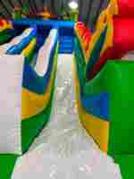Коммерческий надувной батут-горка с бассейном «Спуск Дракона», 13*6*7,5 м