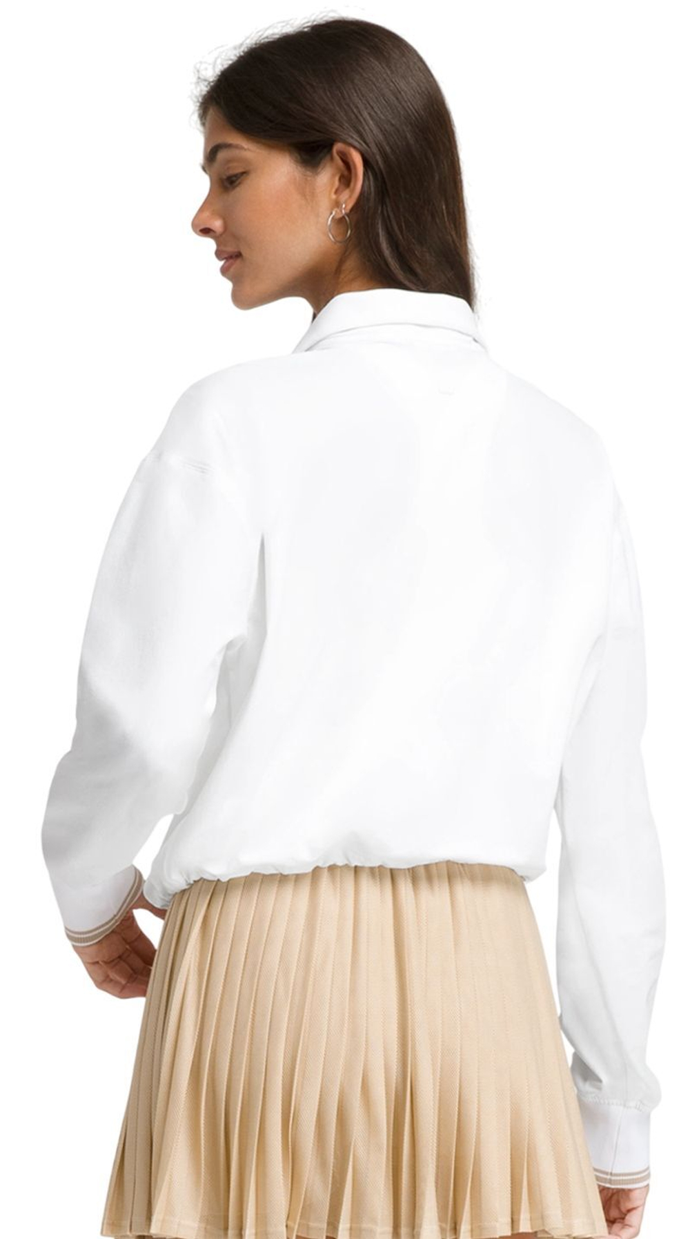 Женская Кофта теннисная Wilson Core Davenport Half Zip - белый