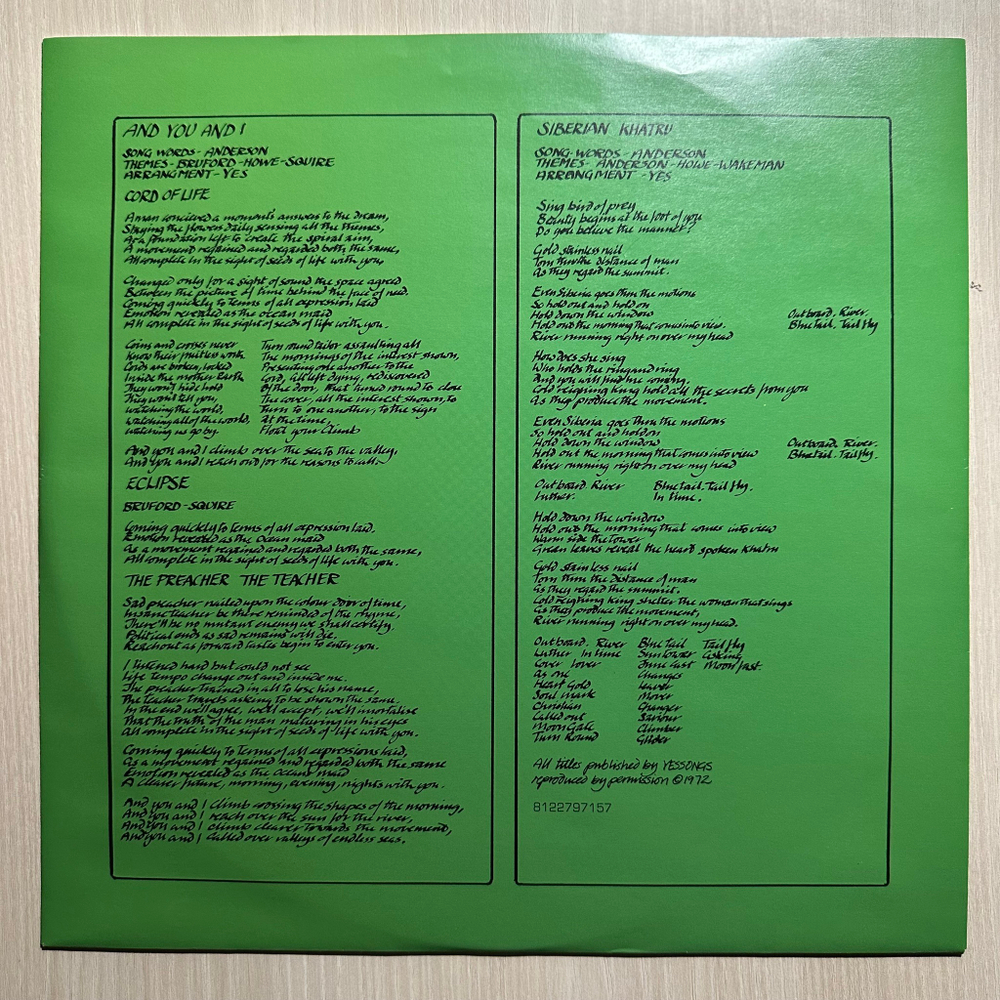 Yes - Close To The Edge (Европа 2012г.)