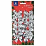 Украшение ёлочное "Бантики", КОМПЛЕКТ 12 шт., 5x5 см, европодвес, 3 цвета ассорти, ЗОЛОТАЯ СКАЗКА, 592153