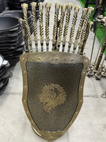 Набор шампуров «Рыцарь» и предметов для мангала/камина в кованом щите