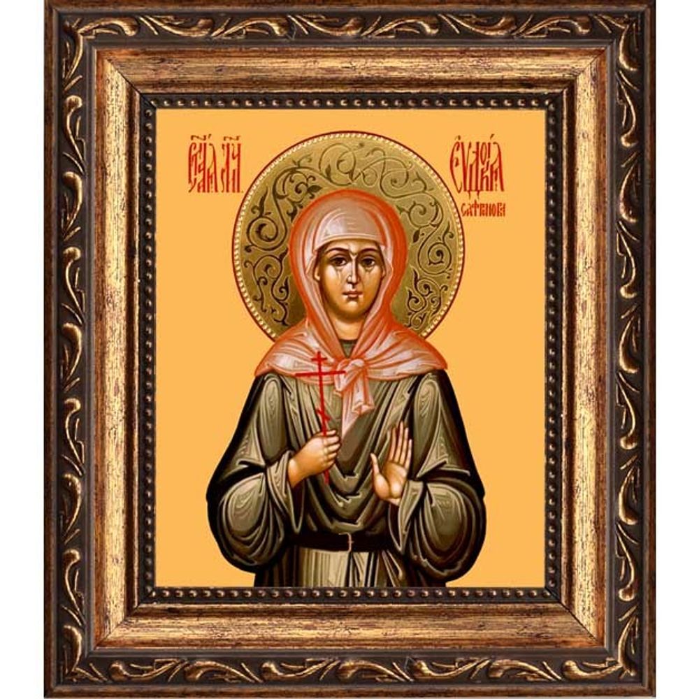 Евдокия Сафронова мученица. Икона на холсте.