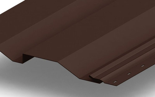 Сайдинг металлический Корабельная доска Полиэстер 0,4мм RALL 8017-Шоколадно-коричневый