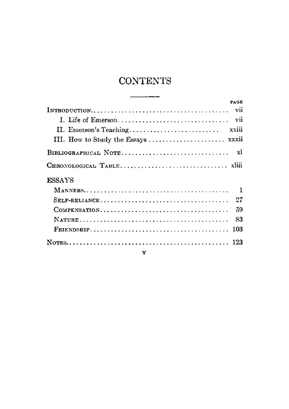 Emerson'S Essays On Manners, Self-Reliance, Compensation, Nature, Friendship | Ralph Waldo Emerson