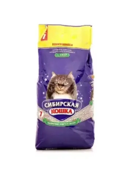 СИБИРСКАЯ КОШКА Наполнитель комкующийся "Супер" 7 л
