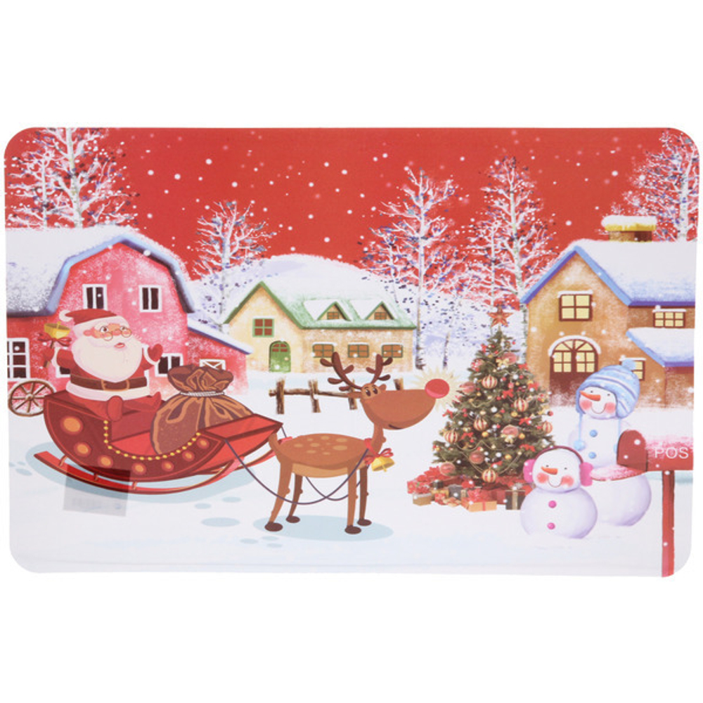 Салфетка на стол 41*26см «Веселые снеговички»