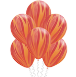 Шар с рисунком Красно-Оранжевый Супер агат