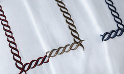 Элитное постельное белье Messina белое с коричневым от Casual Avenue Турция