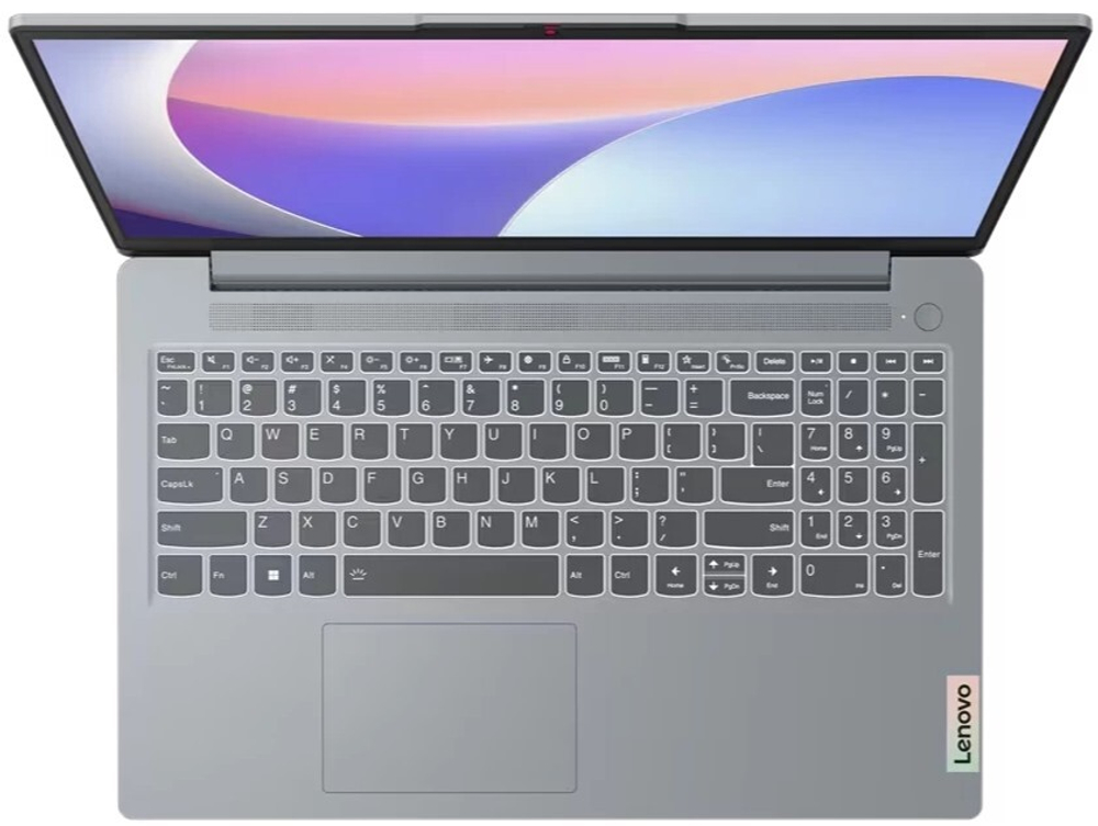 Ноутбук  Lenovo IdeaPad Slim 3 15AMN8 15.6 ", Ryzen 3, 8 Гб RAM, 512 Гб SSD, Radeon Graphics, Серый