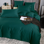 Комплект постельного белья Однотонный Сатин Элитный на резинке OCER009
