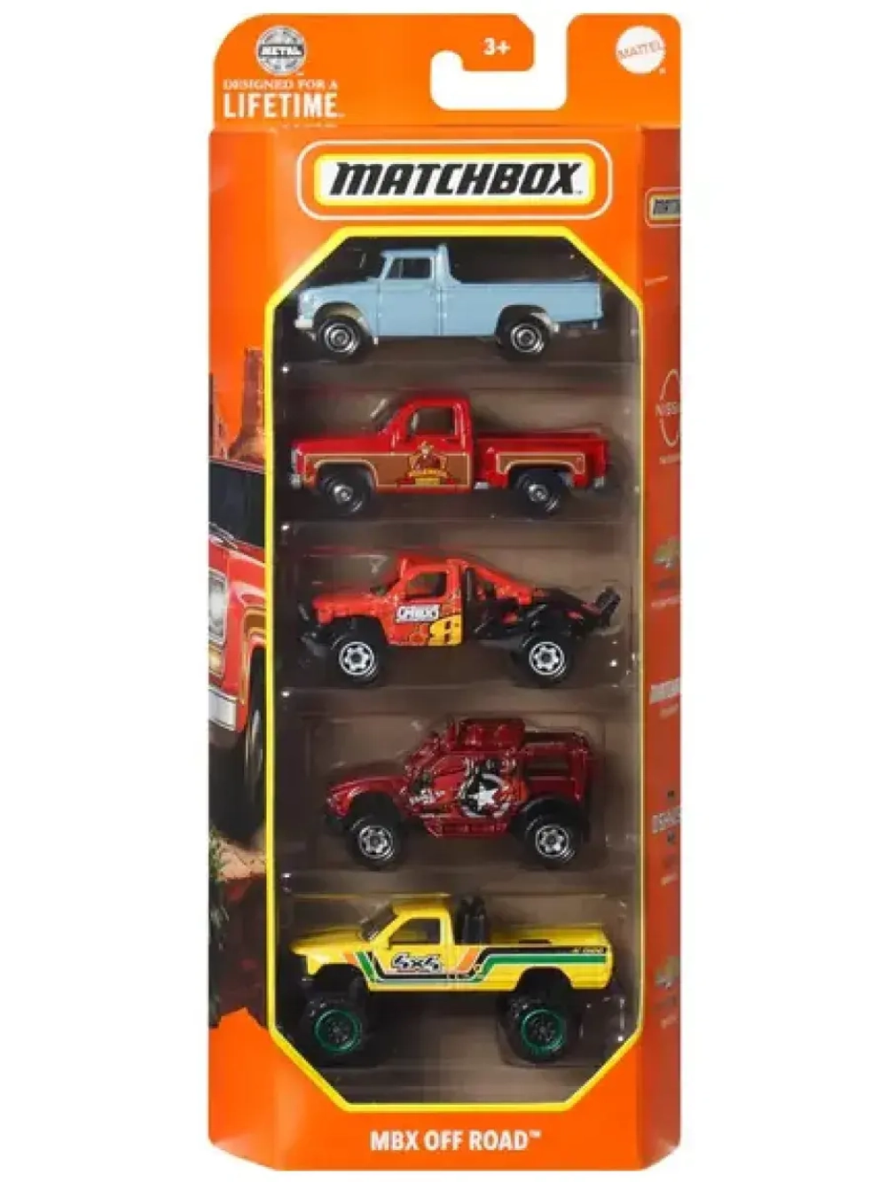 Набор машинок Matchbox 5 шт MBX Off Road C1817