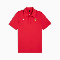 PUMA X SCUDERIA FERRARI МУЖСКАЯ РУБАШКА-ПОЛО ИЗ ТКАНИ CLOUDSPUN , КРАСНЫЙ