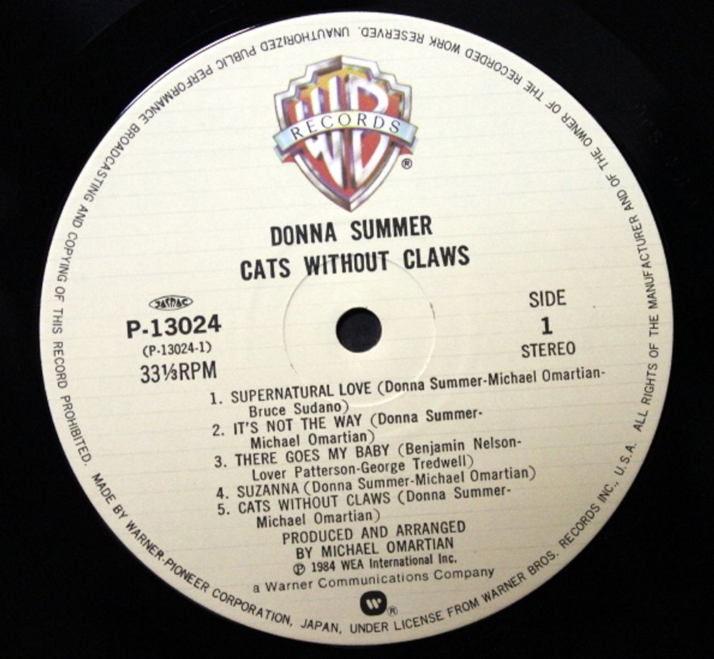 Donna Summer / Cats Without Claws (LP)