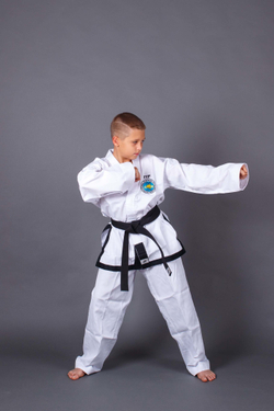 Добок ITF ProfSport (черный кант)