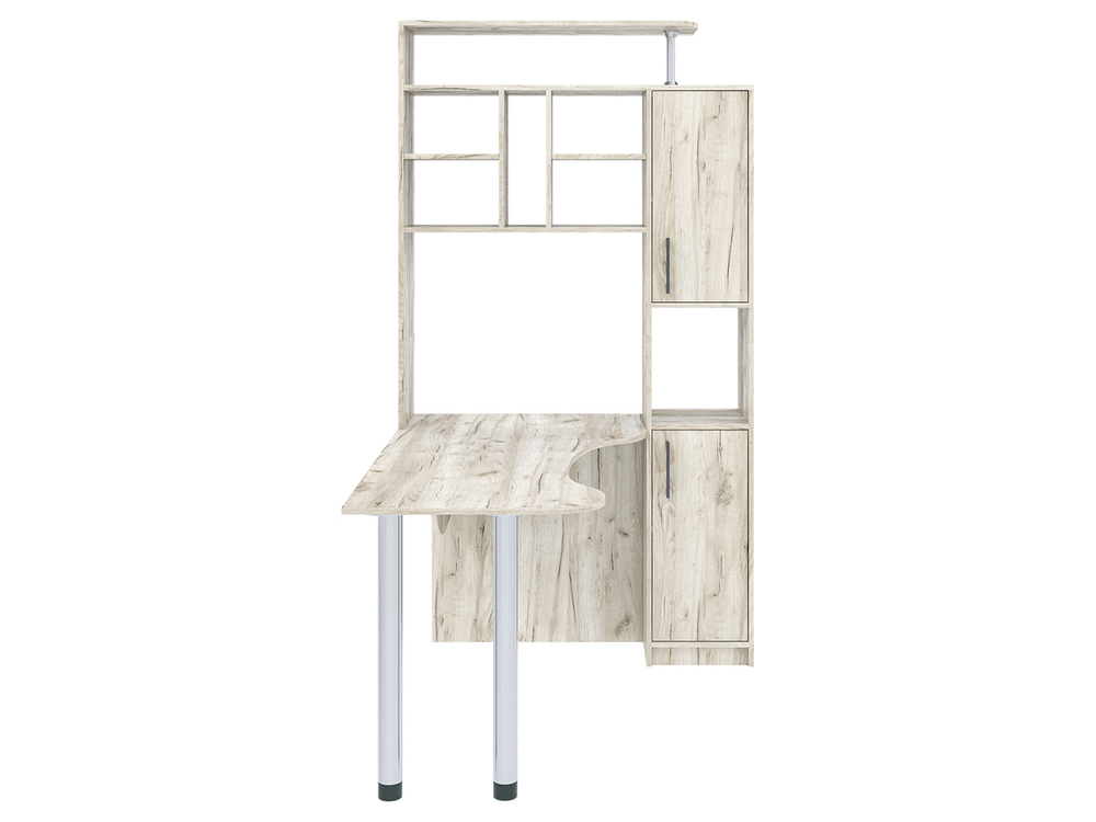 Стол компьютерный 14 крафт серый