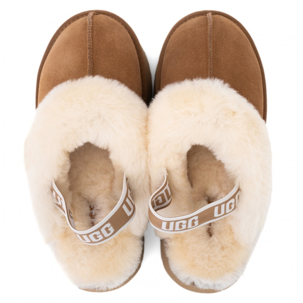 UGG Funkette Suede Platform Chestnut