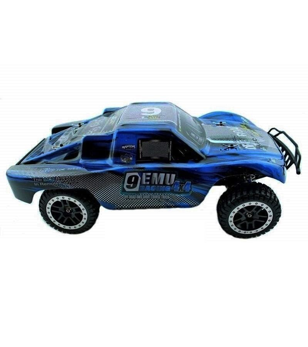 Радиоуправляемый шорт-корс Remo Hobby 9EMU Brushless (синий) 4WD 2.4G 1/8 RTR