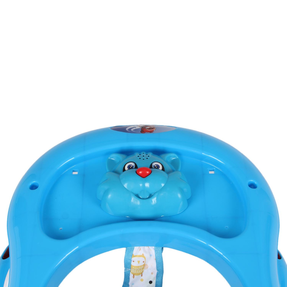 Ходунки "Маленький водитель С", 8 силиконовых колес, муз., игр. (Alis) (синий)