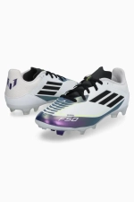 Бутсы adidas F50 League Messi FG/MG Junior - белый