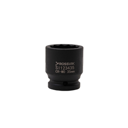 SI123435 Головка торцевая ударная 12-гранная ROSSVIK 3/4", 35мм