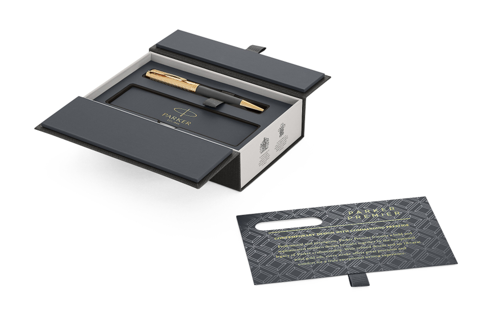 Шариковая ручка Parker Premier  Storm Grey, K561, Deep Grey GT, MBlack