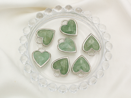 Подвеска "Сердце" 23,5мм, из авантюрина