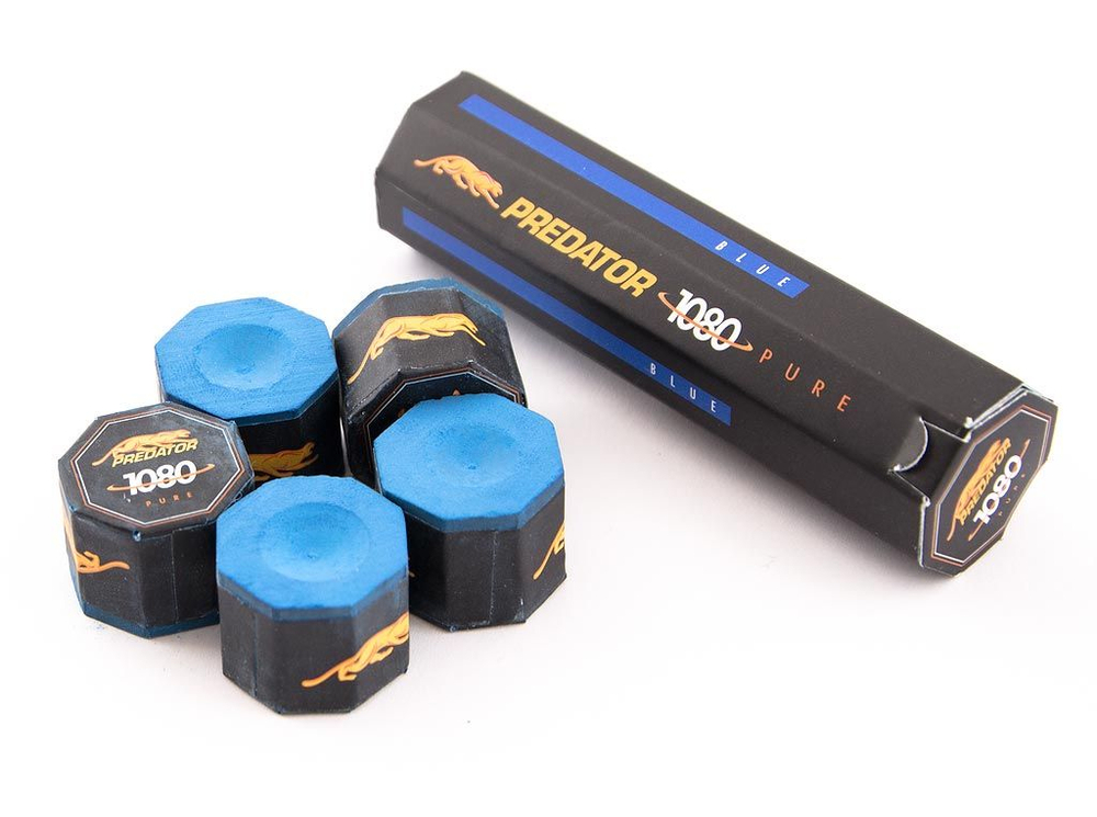 Мел бильярдный "Predator 1080 Pure" Blue 5шт.