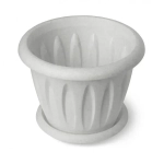 Горшок для растений Фелиция мрамор 10,4л Д320 с поддонником С106М