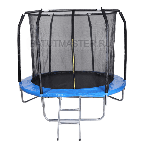 Батут для дома с сеткой 12 футов, внутренняя сетка и лестницей
